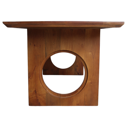 Table à manger Bullnose Chamfered Loop en bois de manguier 240 cm Matières premières