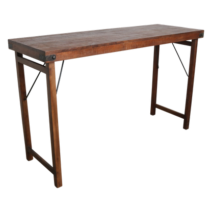 Table de marché en bois marron, pliable Raw Materials