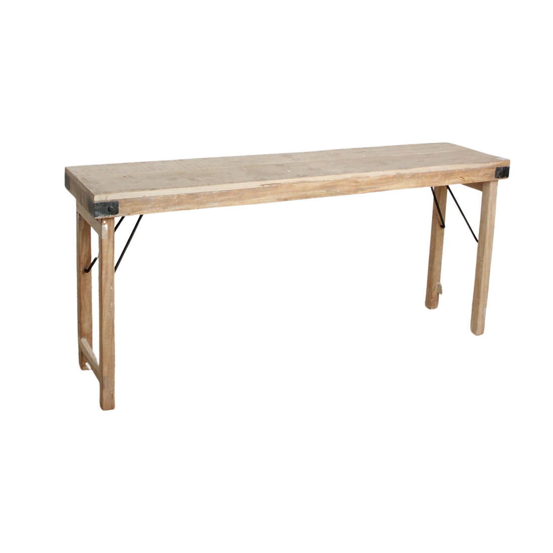 Console Rabattable Limewash  Matières Premières