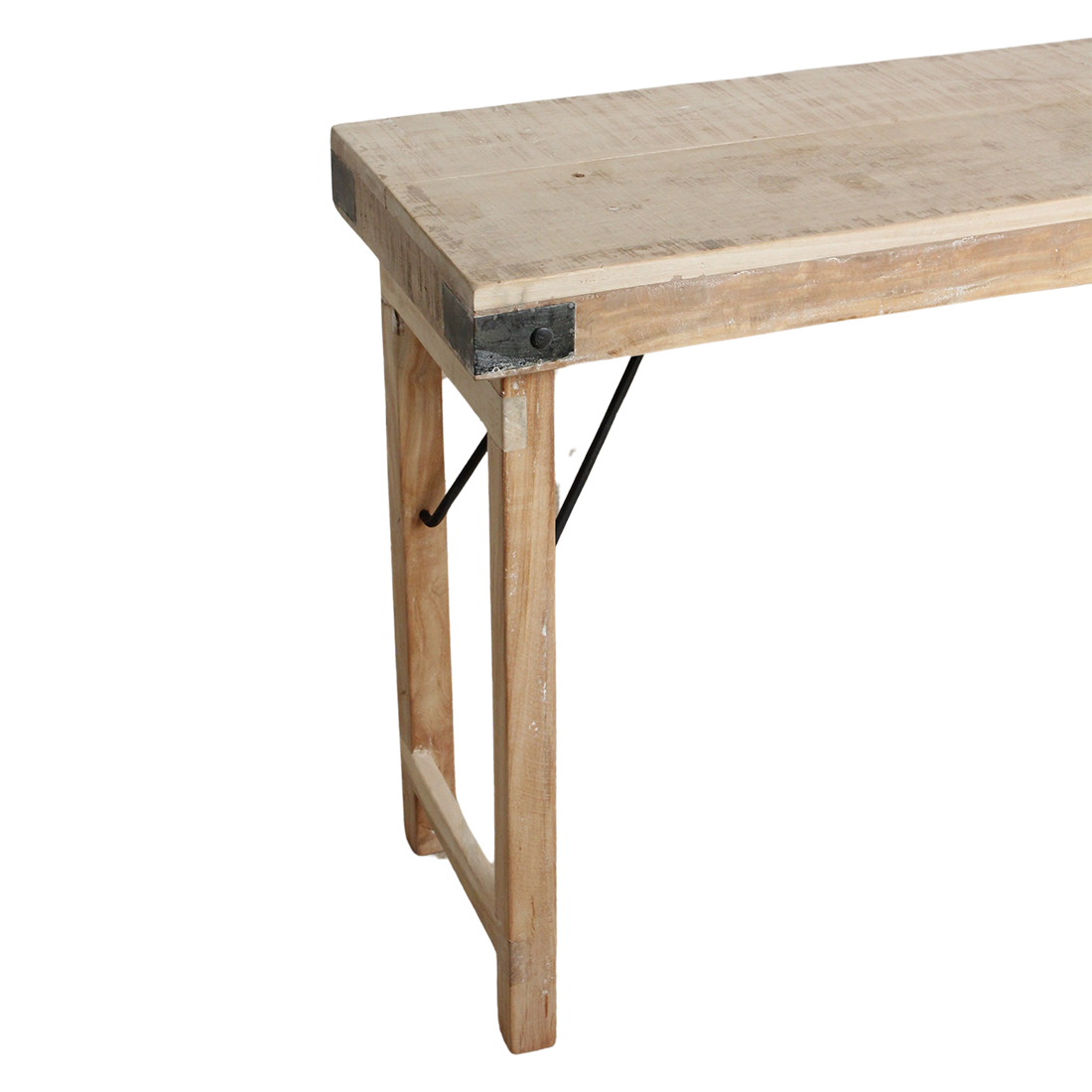 Console Rabattable Limewash  Matières Premières