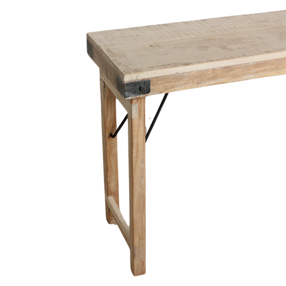 Console Rabattable Limewash  Matières Premières