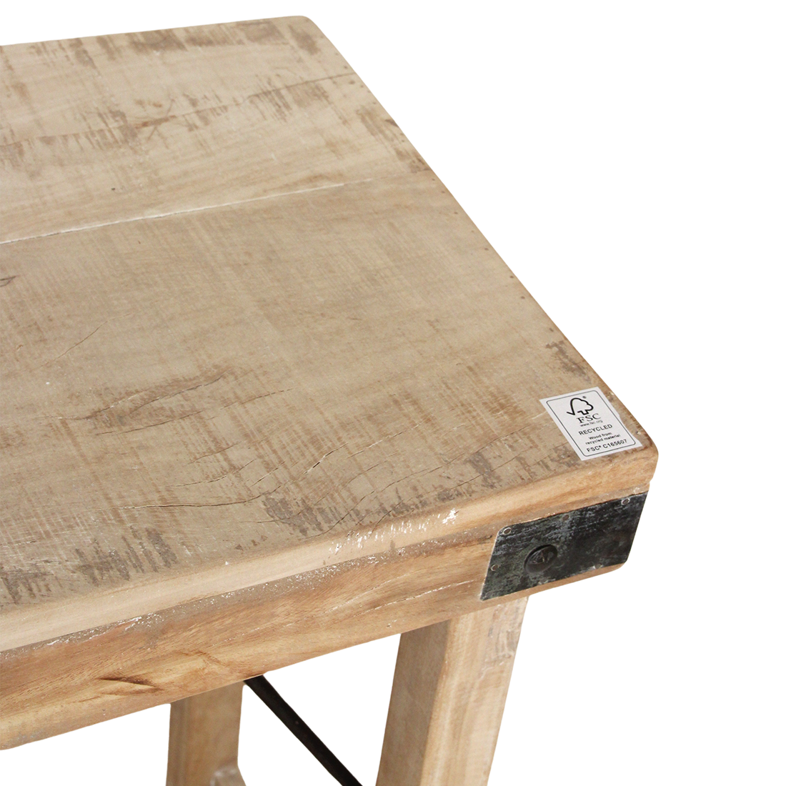 Console Rabattable Limewash  Matières Premières