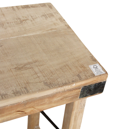 Console Rabattable Limewash  Matières Premières