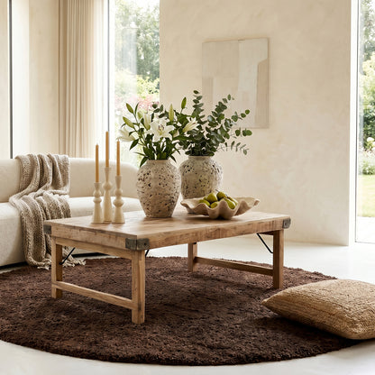 Table basse rabattable Limewash Raw Materials