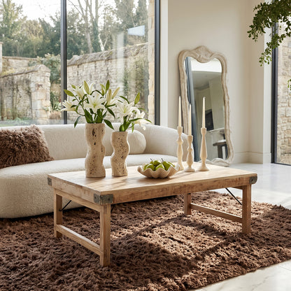 Table basse rabattable Limewash Raw Materials