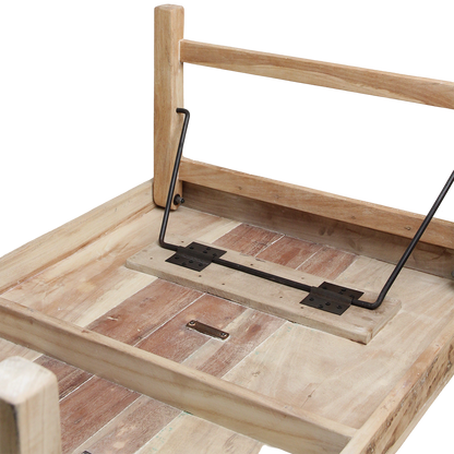 Table basse rabattable Limewash Raw Materials