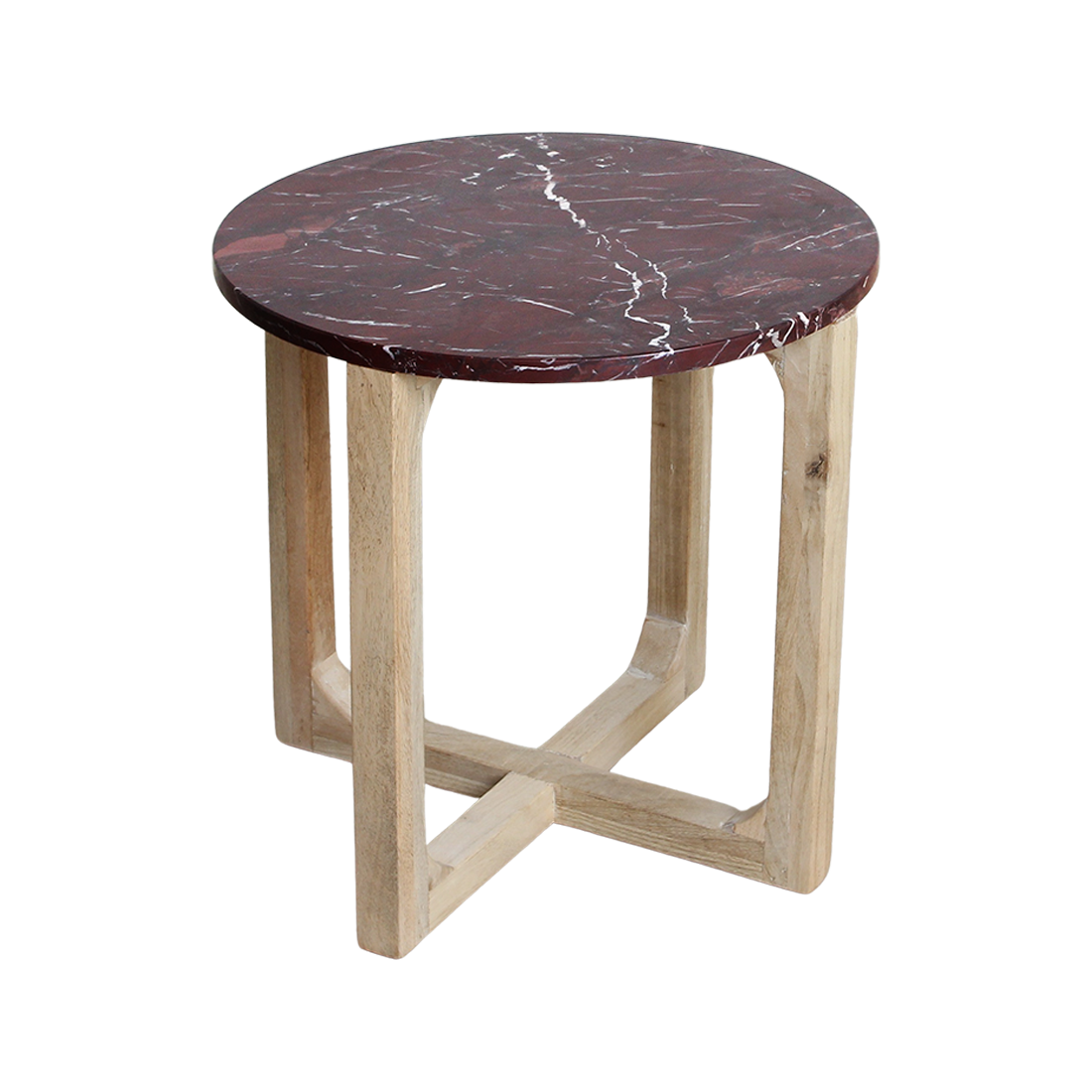 Table d’appoint ronde en marbre « Cherry » Raw Materials
