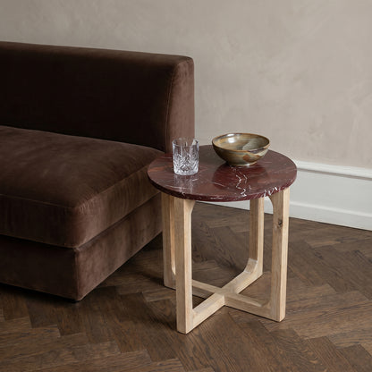 Table d’appoint ronde en marbre « Cherry » Raw Materials