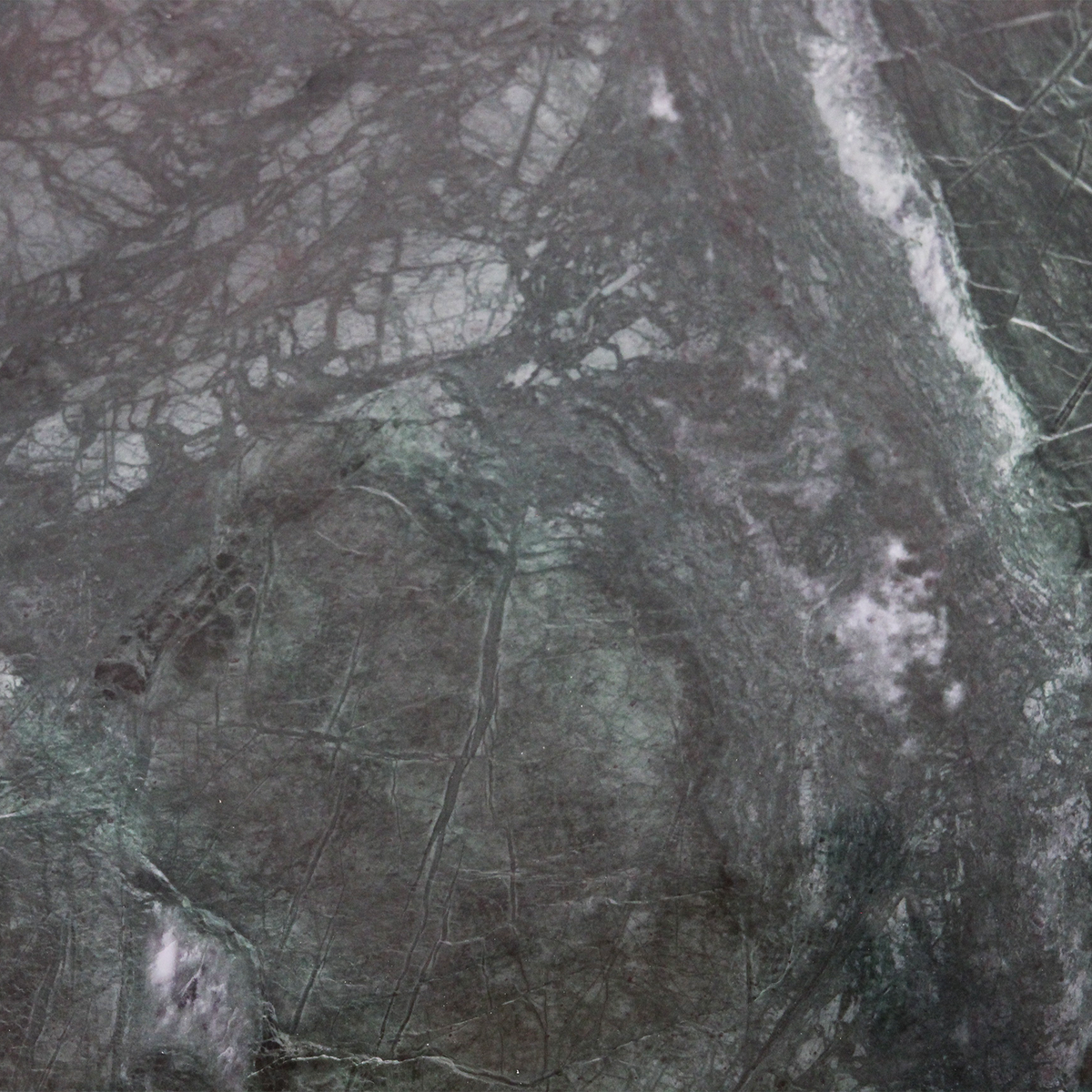 Table basse ovale en marbre vert Raw Materials