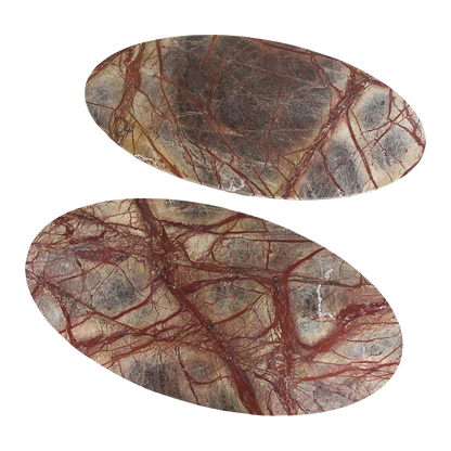 Table basse ovale en marbre Bizar Raw Materials