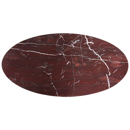 Table basse ovale en marbre « Cherry » Raw Materials