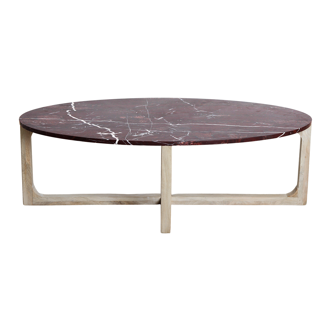 Table basse ovale en marbre « Cherry » Raw Materials