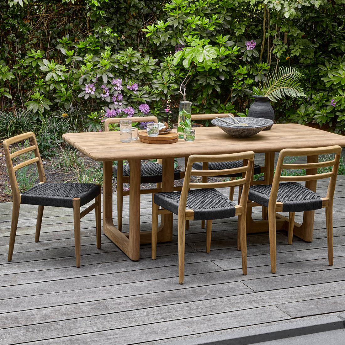 Table de jardin en teck Primavera 240 cm Raw Materials