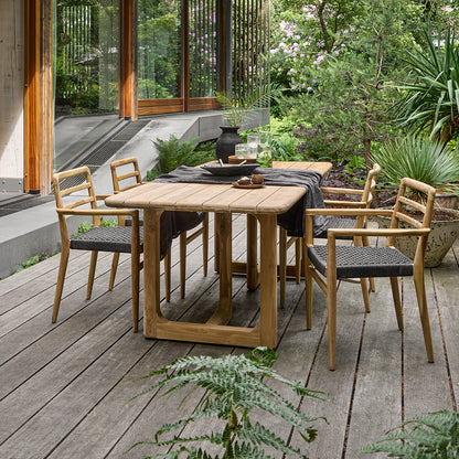 Table de jardin en teck Primavera 240 cm Raw Materials