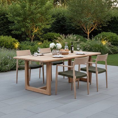 Table de jardin en teck Primavera 240 cm Raw Materials