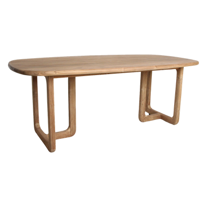 Table de salle à manger Invierno en teck 200 cm Raw Materials