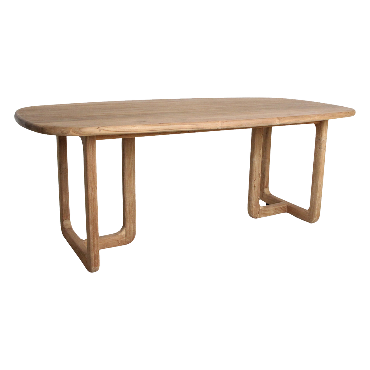 Table de salle à manger Invierno en teck 200 cm Raw Materials