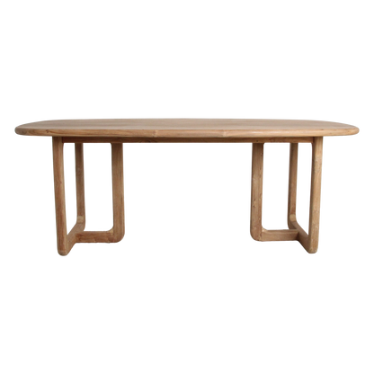 Table de salle à manger Invierno en teck 200 cm Raw Materials