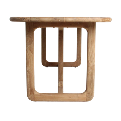 Table de salle à manger Invierno en teck 200 cm Raw Materials
