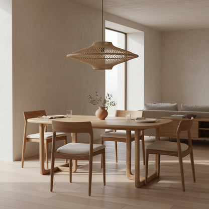 Table de salle à manger Invierno en teck 240 cm Raw Materials