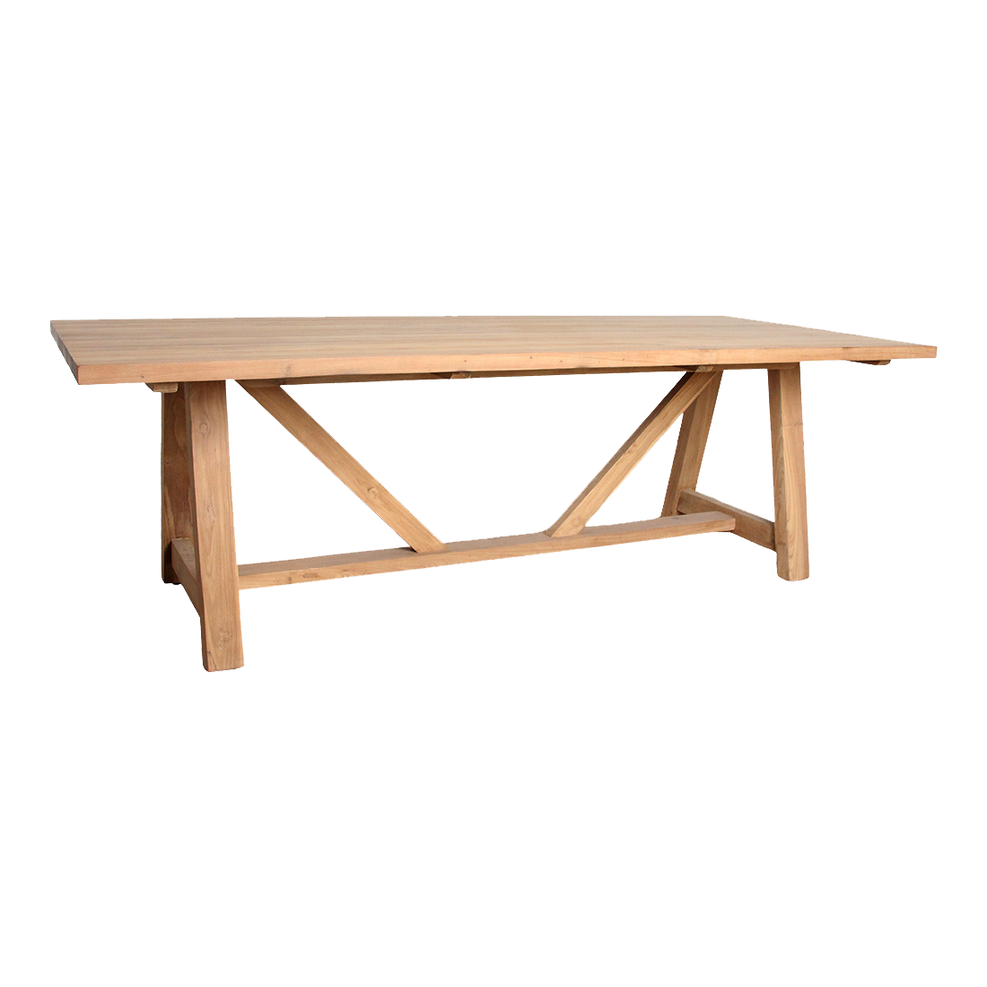 Table de jardin Soleado 240 cm en bois de teck FSC recyclé Raw Materials