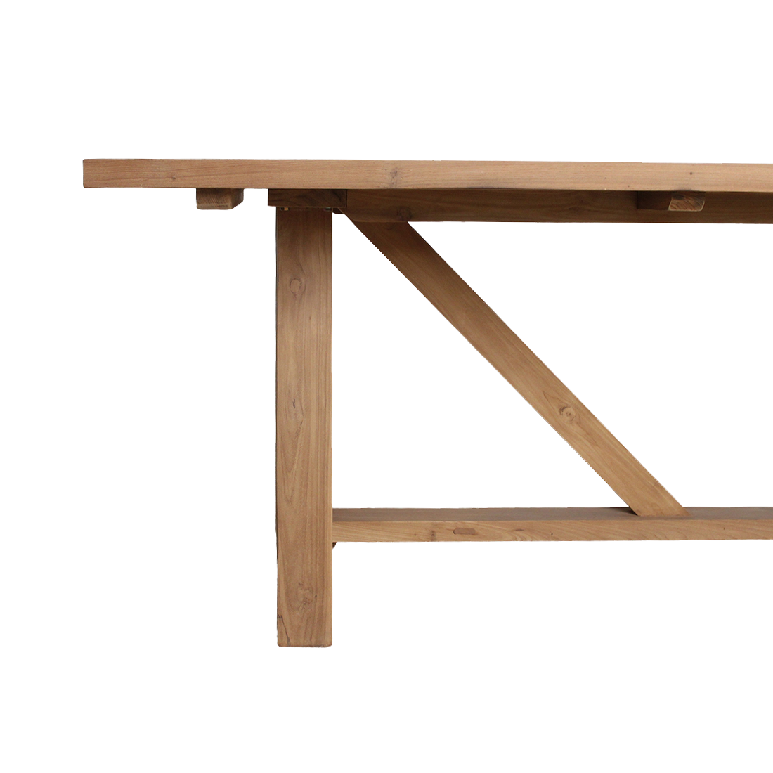 Table de jardin Soleado 240 cm en bois de teck FSC recyclé Raw Materials