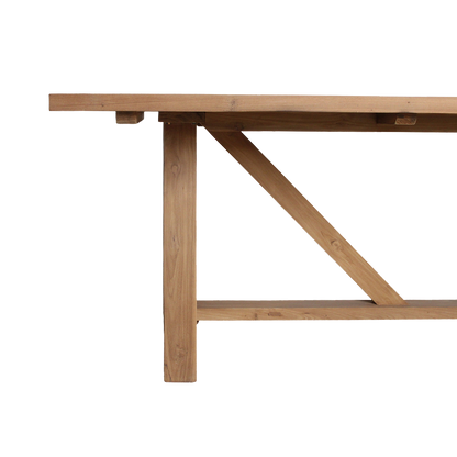 Table de jardin Soleado 240 cm en bois de teck FSC recyclé Raw Materials