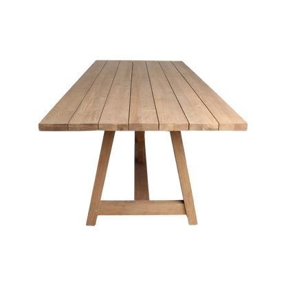 Table de jardin Soleado 240 cm en bois de teck FSC recyclé Raw Materials