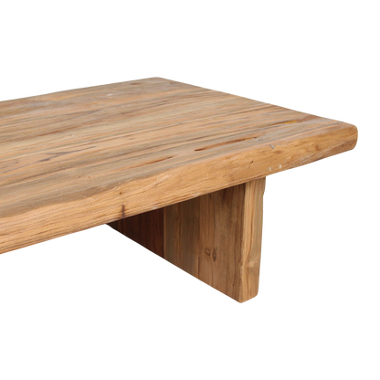 Table basse rectangulaire en teck FSC – matières premières recyclées