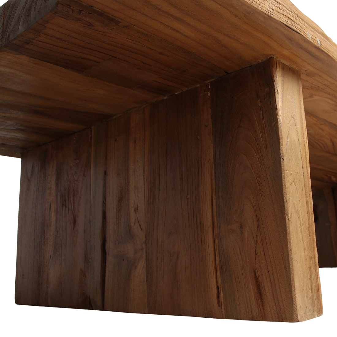 Table basse rectangulaire en teck FSC – matières premières recyclées