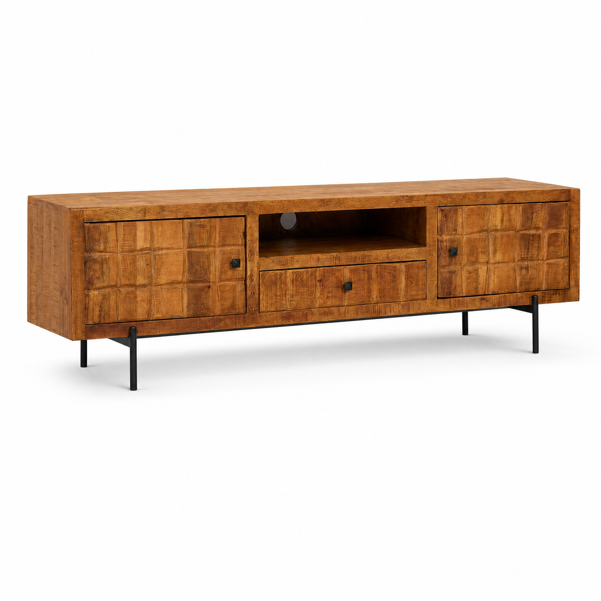 Meuble TV Brandy en bois de manguier 180 cm Starfurn