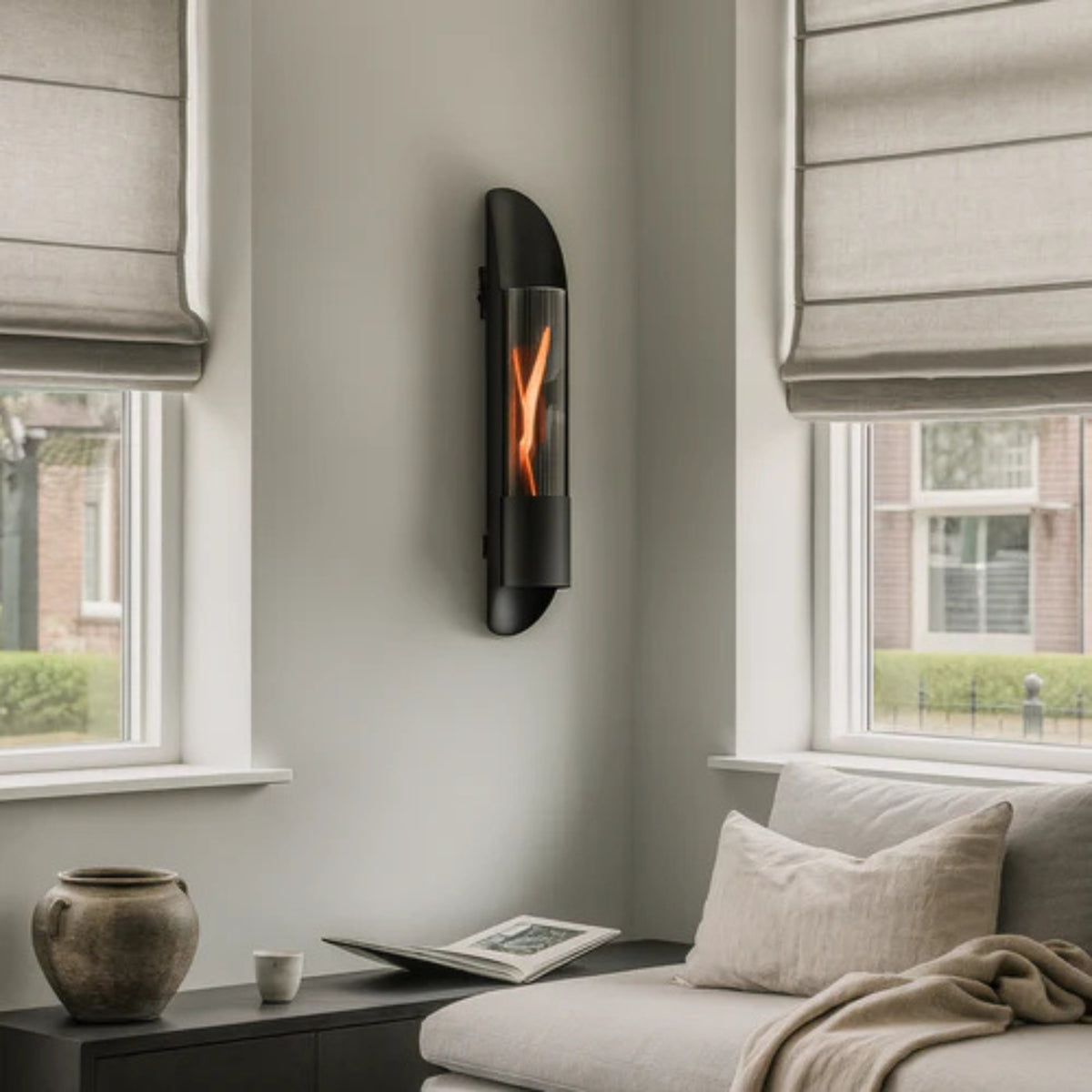 Cheminée murale Cycloflame Wall noire Tenderflame