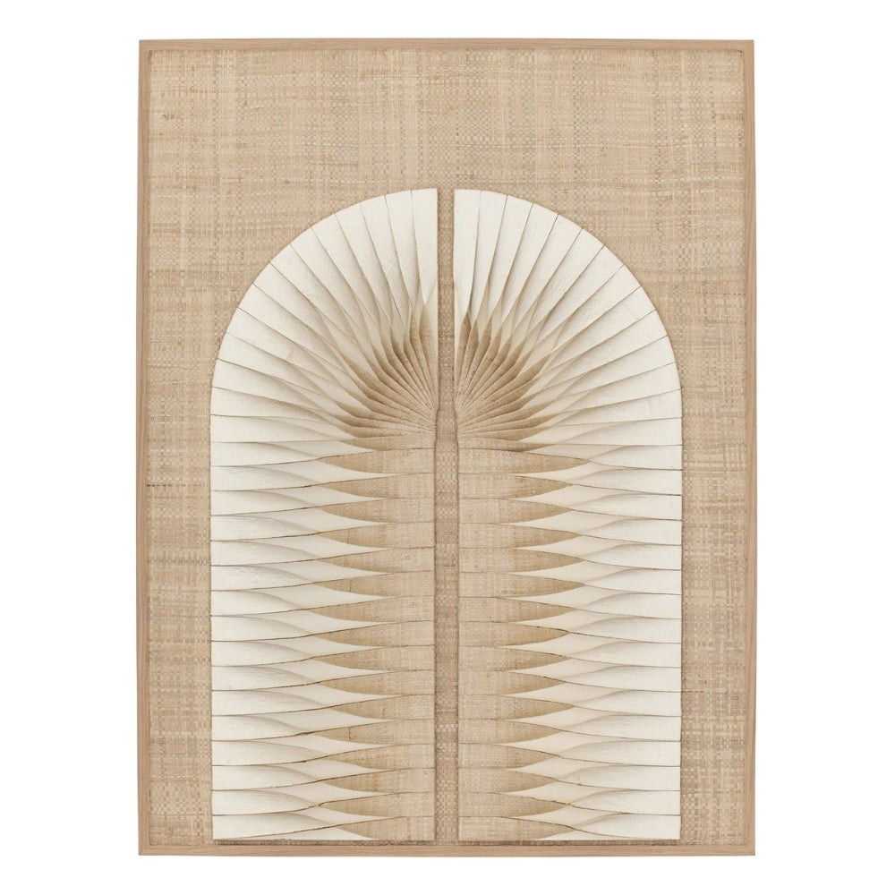 MUST Living Panneau mural Bow Eco Art Palmier tissé