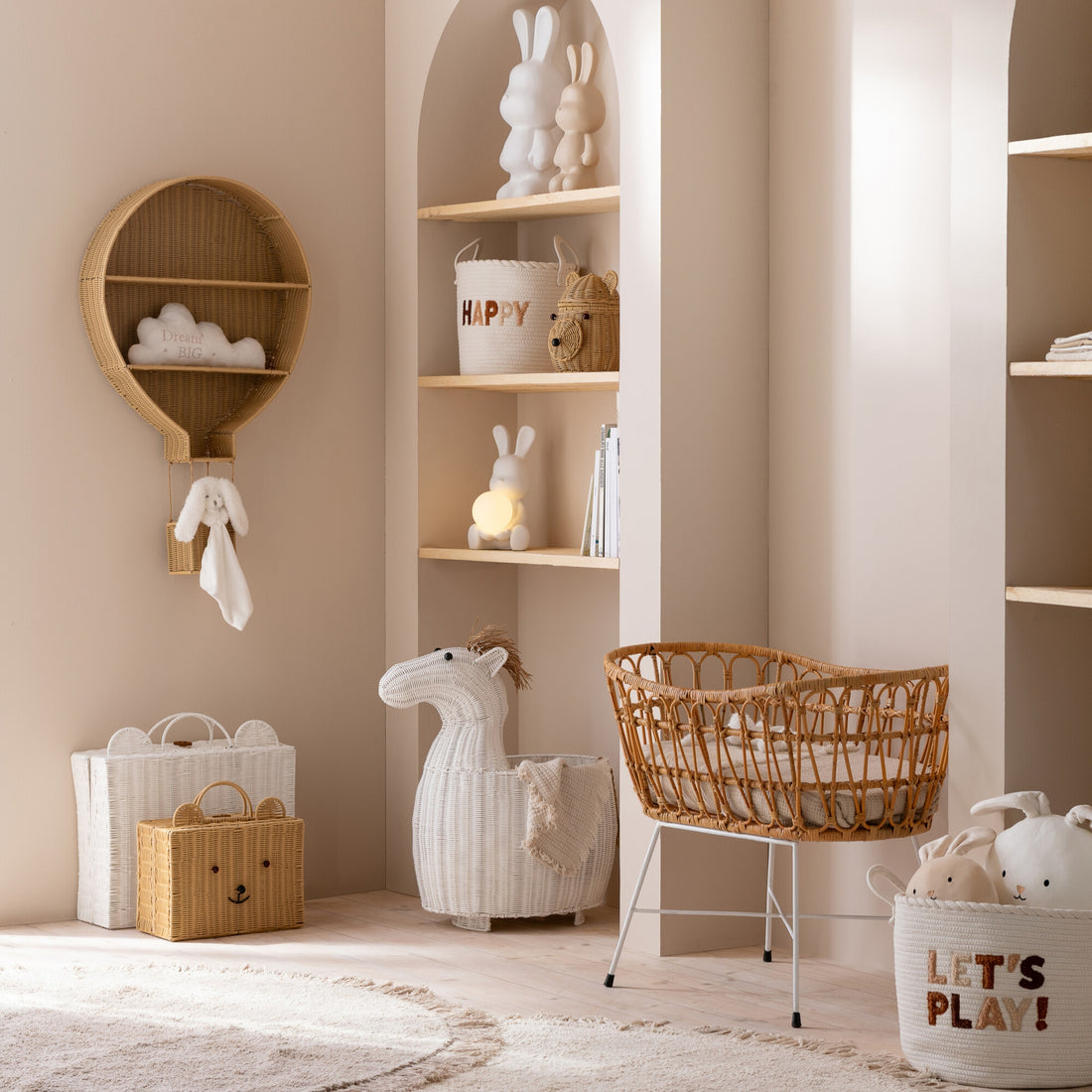 Étagère murale Montgolfière Plastique Naturel J-Line