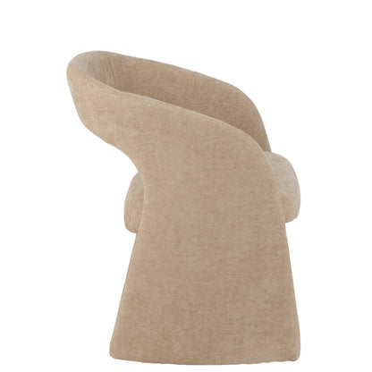 Chaise Anise en tissu beige J-Line