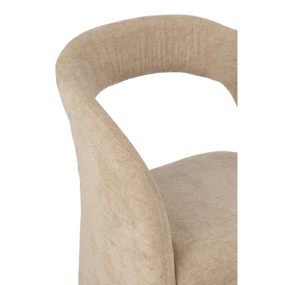Chaise Anise en tissu beige J-Line