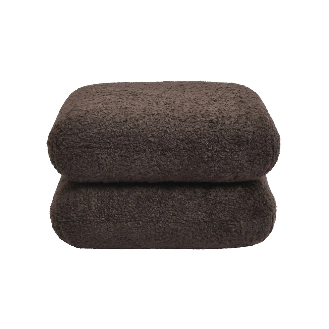 Aro Draaipoef Teddy Bruin van PTMD, ronde bruine draaipoef met teddy stof