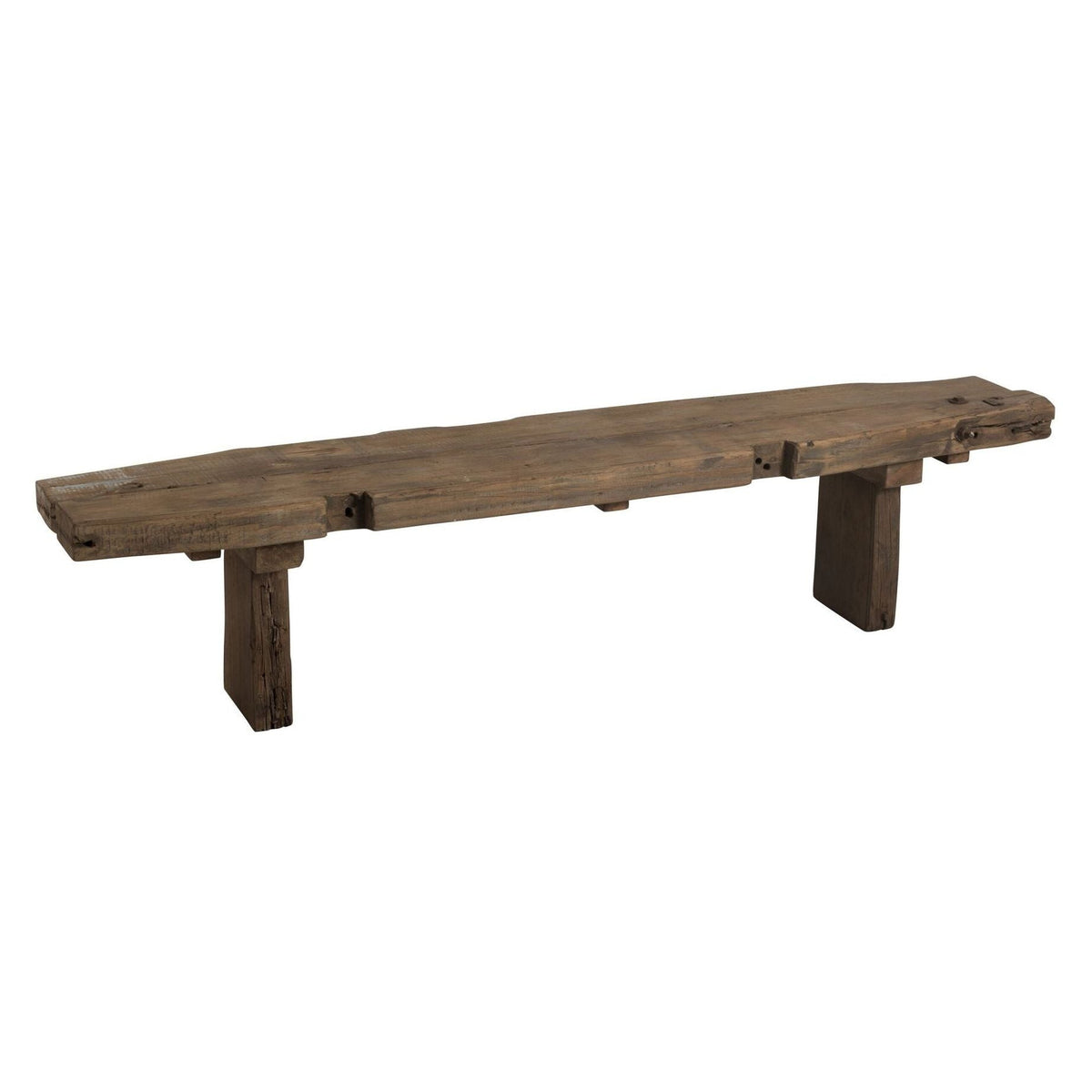 Canapé en bois brut recyclé marron J-Line