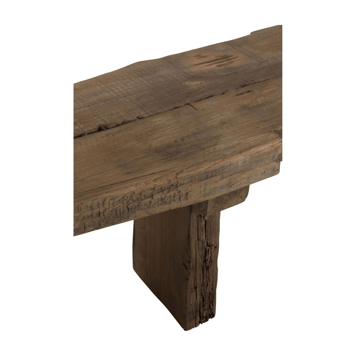 Canapé en bois brut recyclé marron J-Line