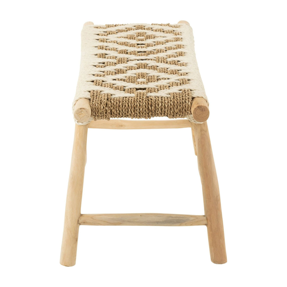 Canapé Waverly Teck/Jonc de mer Naturel/Blanc J-Line