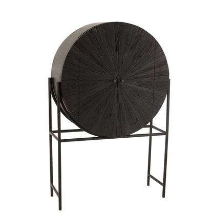 Armoire Shanil Bois Recyclé Noir J-Line