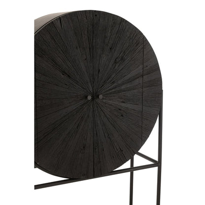 Armoire Shanil Bois Recyclé Noir J-Line