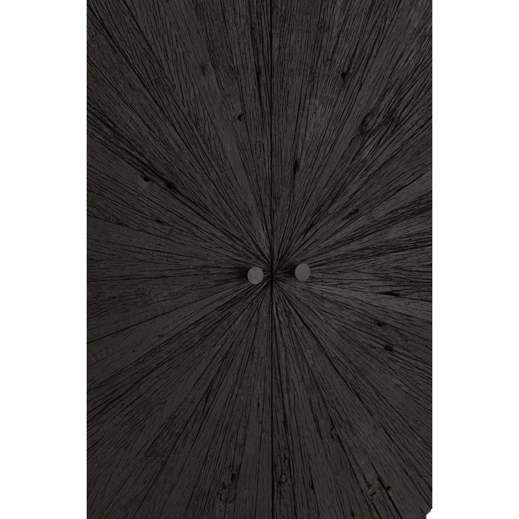 Armoire Shanil Bois Recyclé Noir J-Line