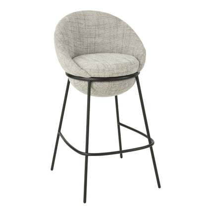 Tabouret de bar en fer gris/noir - J-Line