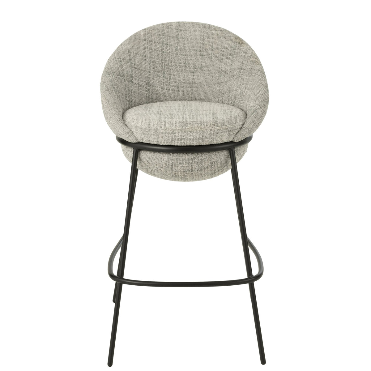 Tabouret de bar en fer gris/noir - J-Line