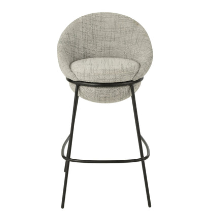Tabouret de bar en fer gris/noir - J-Line