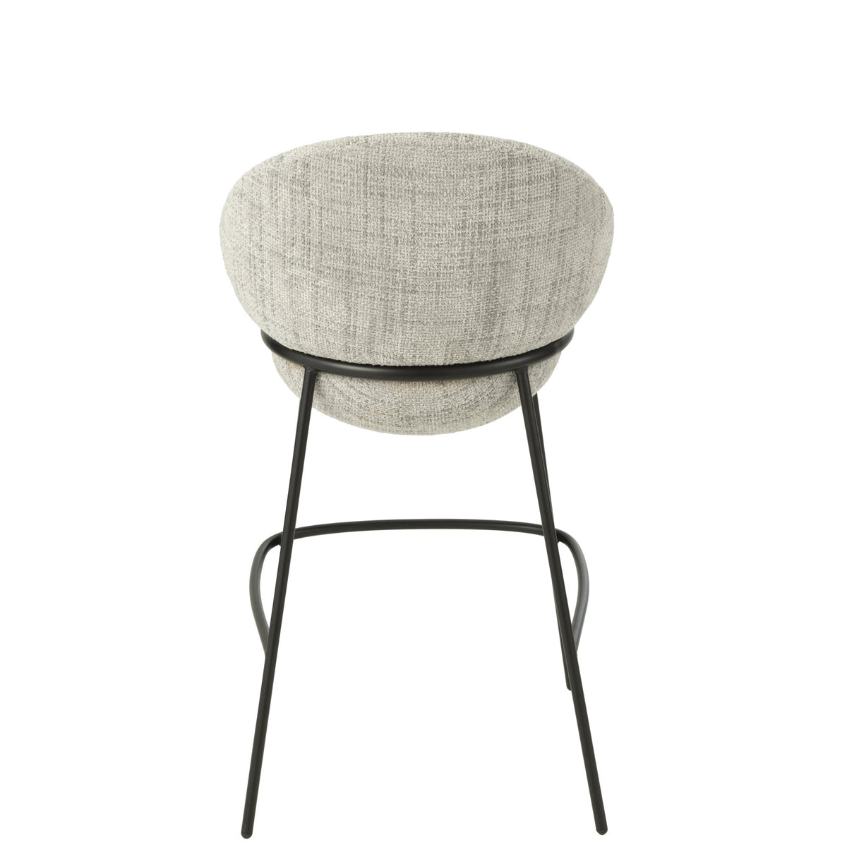 Tabouret de bar en fer gris/noir - J-Line