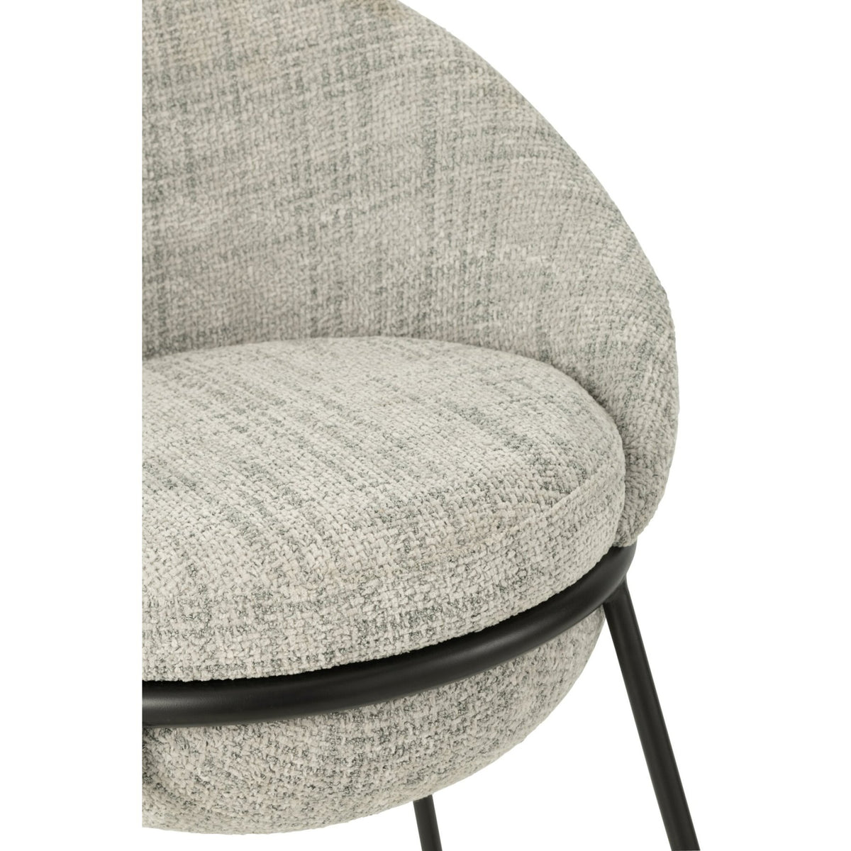 Tabouret de bar en fer gris/noir - J-Line