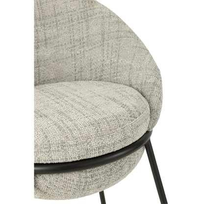 Tabouret de bar en fer gris/noir - J-Line