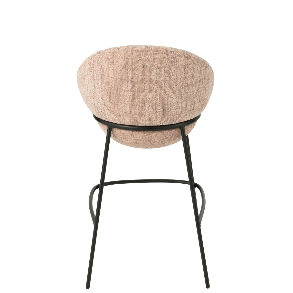 Tabouret de bar en fer rose clair/noir - J-Line